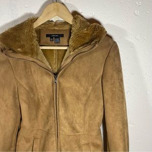 Zara Basic suede coat